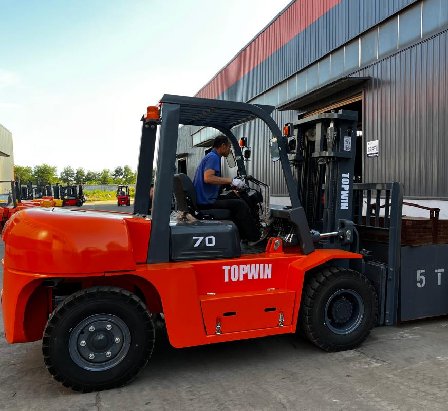 Prueba de carretilla elevadora de 7000 kg 7000kg Forklift Test